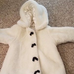 The Children's Place White Winter Coat 12mth
